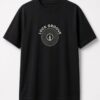 Lock Groove Vinyl Record unisex t-shirt in black with concentric record grooves with a stylus